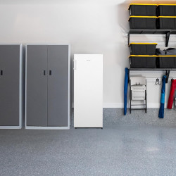 Cecotec congélateur vertical de 155 litres bolero coolmarket uf 155 blanc e. faible consommation, total no frost, porte réversib