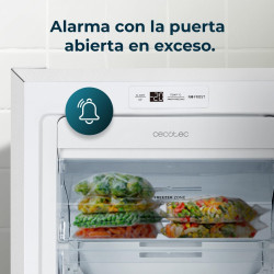 Cecotec congélateur vertical de 155 litres bolero coolmarket uf 155 blanc e. faible consommation, total no frost, porte réversib