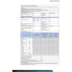 Cecotec Congélateur Vertical 380L Bolero CoolMarket UF 380 Inox, Moteur Inverter Plus, Économie d’Énergie, Total No Frost, Écran