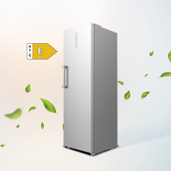 Cecotec Congélateur Vertical de 273 L Bolero CoolMarket UF 273 Inox E. 185 cm de Hauteur, Total No Frost, Moteur Inverter Plus, 