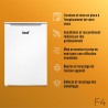 LORD F4 Congélateur armoire 87 L, NoFrost, 37 dB, classe C, 4,4 kg/24h, 3 tiroirs, compresseur Inverter BLDC, porte réversible, 