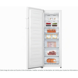 Hisense FV298N4AWC Total NoFrost Multi AirFlow FastFreeze Congélateur 240 l avec charnière de porte interchangeable Classe d'eff