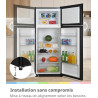 Comfee RCT210DK3EU(E) Réfrigérateur-Congélateur 2 Portes 204 L, Noir | Congélateur supérieur, 137 kWh/an, Inverter, 163L+41L, Te