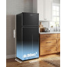 Comfee RCT210DK3EU(E) Réfrigérateur-Congélateur 2 Portes 204 L, Noir | Congélateur supérieur, 137 kWh/an, Inverter, 163L+41L, Te