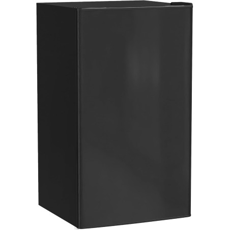 HOMCOM Réfrigérateur Congélateur Petit Réfrigérateur à Une Porte 91L Noir | Étagères Modulables, Compartiment Congélateur, Desig
