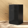 HOMCOM Réfrigérateur Congélateur Petit Réfrigérateur à Une Porte 91L Noir | Étagères Modulables, Compartiment Congélateur, Desig
