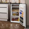 HOMCOM Réfrigérateur Congélateur Petit Réfrigérateur à Une Porte 91L Noir | Étagères Modulables, Compartiment Congélateur, Desig