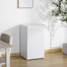 HOMCOM Réfrigérateur Congélateur Petit Réfrigérateur à Une Porte 91L Blanc | Étagères Modulables, Compartiment Congélateur, Desi