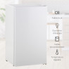HOMCOM Réfrigérateur Congélateur Petit Réfrigérateur à Une Porte 91L Blanc | Étagères Modulables, Compartiment Congélateur, Desi