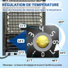 Réfrigérateur de boissons, 24 canettes/20 litres, mini réfrigérateur avec porte en transparent pour limonade, bière ou vin, plan