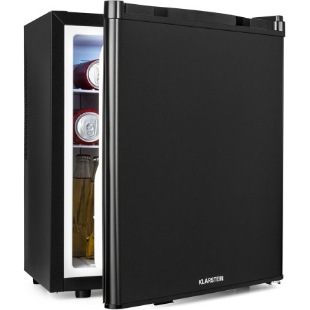 KLARSTEIN Mini Frigo de Chambre de 38L pour Boissons et Bieres, Petit Frigo Silencieux, Mini Bar Intérieur/Ext, Petit Refrigerat