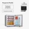 KLARSTEIN Mini Frigo de Chambre de 38L pour Boissons et Bieres, Petit Frigo Silencieux, Mini Bar Intérieur/Ext, Petit Refrigerat