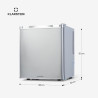 KLARSTEIN Mini Frigo de Chambre de 38L pour Boissons et Bieres, Petit Frigo Silencieux, Mini Bar Intérieur/Ext, Petit Refrigerat