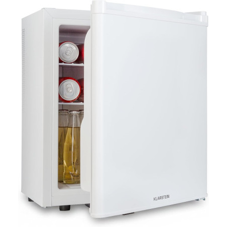 KLARSTEIN Mini Frigo de Chambre de 38L pour Boissons et Bieres, Petit Frigo Silencieux, Mini Bar Intérieur/Ext, Petit Refrigerat