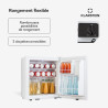 KLARSTEIN Mini Frigo de Chambre de 38L pour Boissons et Bieres, Petit Frigo Silencieux, Mini Bar Intérieur/Ext, Petit Refrigerat