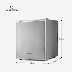 KLARSTEIN Mini Frigo de Chambre de 30L pour Snacks et Boissons, Petit Frigo Top Silencieux, Mini Bar, Petit Réfrigérateur Campin