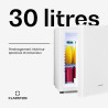 KLARSTEIN Mini Frigo de Chambre de 30L pour Snacks et Boissons, Petit Frigo Top Silencieux, Mini Bar, Petit Réfrigérateur Campin