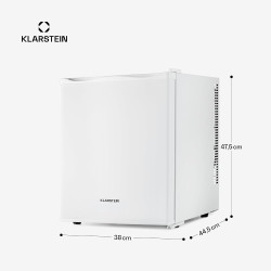 KLARSTEIN Mini Frigo de Chambre de 30L pour Snacks et Boissons, Petit Frigo Top Silencieux, Mini Bar, Petit Réfrigérateur Campin