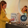 Cecotec Mini Réfrigérateur à Cosmétiques 4 L avec Miroir CoolingBeauty 4000 Mirror Rose. Lumière LED avec 3 Intensités, Jusqu'à 