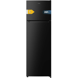 Cecotec réfrigérateur combiné bolero coolmarket 2d 261 noir e. capacité 261l, classe e, dégivrage manuel, congélation ultra-rapi
