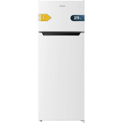 Cecotec réfrigérateur de deux portes bolero coolmarket 2d 211 blanc e. réfrigérateur blanc, 143 cm de haut, 211 l, dégivrage, cl