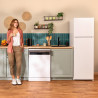 Cecotec réfrigérateur combiné bolero coolmarket 2d 255 nf blanc e. moteur inverseur, 255l, nofrost, classe énergétique e, design