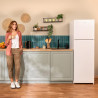 Cecotec réfrigérateur à deux portes bolero coolmarket 2d 261 blanc e. 261 l, classe e, dégivrage manuel, congélation ultra-rapid
