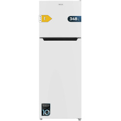 Cecotec réfrigérateur combi 2 d bolero coolmarket 348 nf blanc e. compresseur inverter, 348l, nofrost, classe e, design élégant.