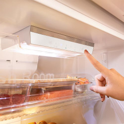 Cecotec réfrigérateur combi 2 d bolero coolmarket 348 nf blanc e. compresseur inverter, 348l, nofrost, classe e, design élégant.