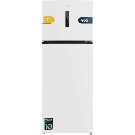 Cecotec refrigerateur congelateur combiné bolero coolmarket 2d 465 nf blanc e. réfrigérateur 465l, no frost, écran extérieur ave
