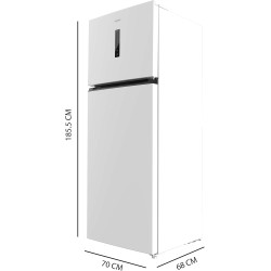 Cecotec refrigerateur congelateur combiné bolero coolmarket 2d 465 nf blanc e. réfrigérateur 465l, no frost, écran extérieur ave