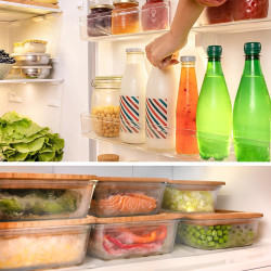 Cecotec refrigerateur congelateur combiné bolero coolmarket 2d 465 nf blanc e. réfrigérateur 465l, no frost, écran extérieur ave