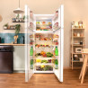 Cecotec refrigerateur congelateur combiné bolero coolmarket 2d 465 nf blanc e. réfrigérateur 465l, no frost, écran extérieur ave