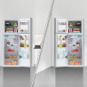 Cecotec Réfrigérateur à deux portes Bolero CoolMarket 2D 348 NF Inox E. Compresseur Inverter, 348L, NoFrost, classe E, design in