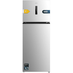 Cecotec Refrigerateur Congelateur Combiné Bolero CoolMarket 2D 465 NF Inox E. Réfrigérateur 465L, No Frost, écran extérieur avec