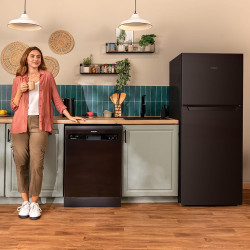 Cecotec réfrigérateur combiné 2 portes bolero coolmarket 211 noir e. capacité 211l, dégivrage automatique, classe e, congélation