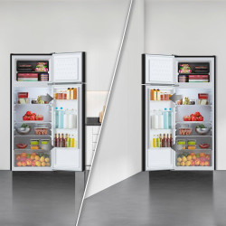 Cecotec réfrigérateur combiné 2 portes bolero coolmarket 211 noir e. capacité 211l, dégivrage automatique, classe e, congélation