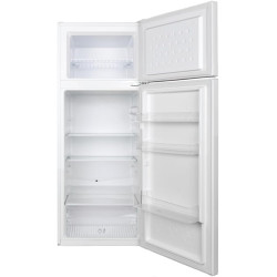 Candy - Réfrigérateur double-portes CDG1S514EW - Réfrigérateur Combi, 211L, technologie statique, éclairage LED, porte réversibl