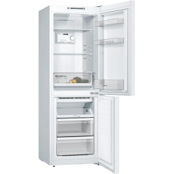Bosch KGN33NWEB Série 2 - Réfrigérateur combiné, pose-libre, éclairage LED | Total NoFrost contre la formation de glace, MultiBo