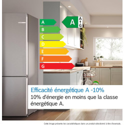 Bosch KGN362I1F Série 4 - Réfrigérateur combiné, pose-libre, Perfect Fit