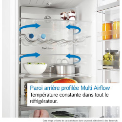 Bosch KGN362I1F Série 4 - Réfrigérateur combiné, pose-libre, Perfect Fit