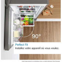 Bosch KGN362I1F Série 4 - Réfrigérateur combiné, pose-libre, Perfect Fit
