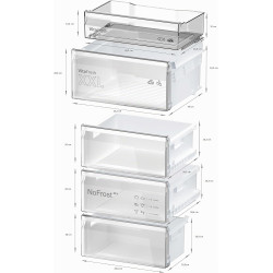 Bosch KGN362I1F Série 4 - Réfrigérateur combiné, pose-libre, Perfect Fit