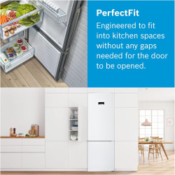 Bosch KGN49XWEA Série 4 - Réfrigérateur combiné, pose-libre, éclairage LED