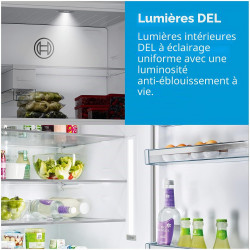 Bosch KGN49XWEA Série 4 - Réfrigérateur combiné, pose-libre, éclairage LED