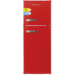 magictec Frigo vintage,Retro réfrigérateur congelateur | 120 L (88 L/32 L congelateur) | Low Frost | Combiné refrigerateur congé