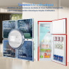 magictec Frigo vintage,Retro réfrigérateur congelateur | 120 L (88 L/32 L congelateur) | Low Frost | Combiné refrigerateur congé
