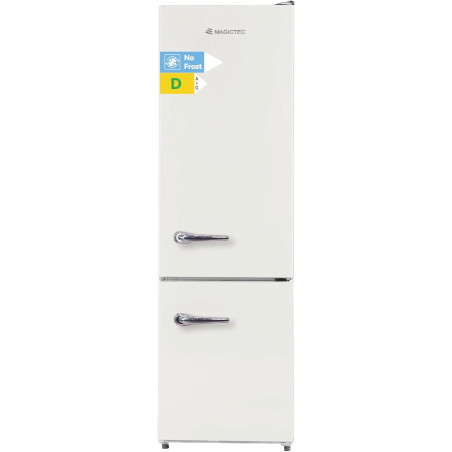 magictec Frigo vintage,Retro réfrigérateur congelateur | 179 cm | 236 L (168 L/68 L) | Total No Frost | Combinaison refrigerateu