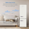 magictec Frigo vintage,Retro réfrigérateur congelateur | 179 cm | 236 L (168 L/68 L) | Total No Frost | Combinaison refrigerateu
