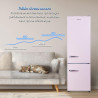 magictec Frigo vintage,Retro réfrigérateur congelateur | 179 cm | 236 L (168 L/68 L) | Total No Frost | Combinaison refrigerateu